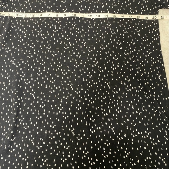 Cloth and Stone Anthropologie Black and White Polka Tunic dress size M - Picture 3 of 5